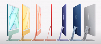 O novo iMac é fino e com diversas cores diferentes. (Imagem Reprodução / Apple)