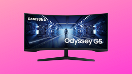 Samsung anuncia o Odyssey G5, monitor gamer de 34 polegadas e resolução 2K