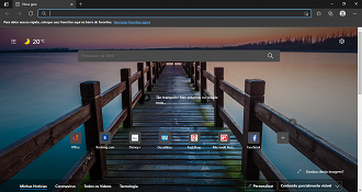 Interface do Microsoft Edge. (Foto: Printscreen por Lucas Ribeiro).