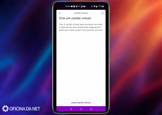 Passo 03 - Criando um cartão virtual no app Nubank. Fonte: Vitor Valeri