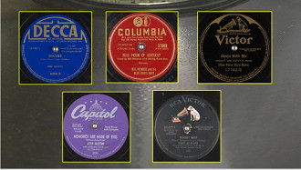Imagens de discos de Vinil que foram digitalizados. Fonte: Internet Archive (Twitter)