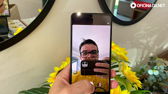 Câmera selfie Moto G60 com flash