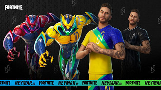 A skin de Neymar e seu estilo adicional.