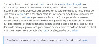 Exemplo de Avisos, observações, curiosidades e dicas. Fonte: Vitor Valeri (Oficina da Net)