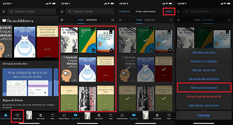 Imagem: App Kindle para iPhone