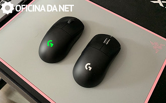 G Pro Wireless a esquerda vs G Pro X Superlight a direita