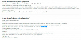 Galaxy A82 5G - Atualização de segurança