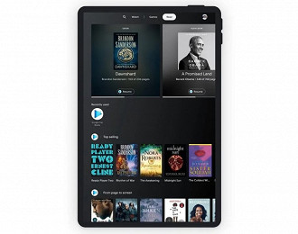 Guia Books (Livros) no Entertainment Space para tablets Android. Fonte: Google