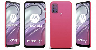 Motorola Moto G20. (Imagem: Reprodução / Motorola)