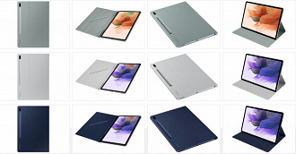 Imagens do tablet em diversas cores. (Imagem: Reprodução / Voice, Evan Blass)