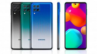 Samsung Galaxy M62. (Imagem: Reprodução / Samsung)