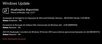 Atualização KB5003173 para Windows 10 versão 20H2. Fonte: Vitor Valeri