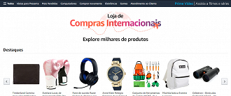 Loja internacional da Amazon. (Foto: Printscreen).