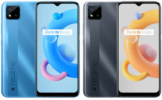 realme C20A. (Imagem: Reprodução / realme)