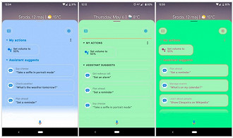 Visual colorido do Google Assistente. (Foto: Reprodução/XDA Developers).