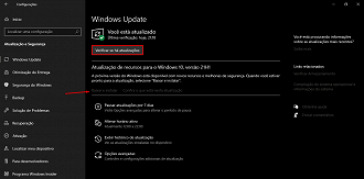 Atualize o Windows 10. (Foto: Printscreen).