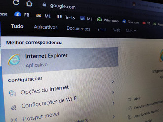 Internet Explorer no Windows 10. (Fonte: Lucas Ribeiro).