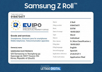 Criação de uma nova marca da Samsung. (Foto: Reprodução/LetsGoDigital).