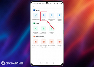 Passo 03 - Como utilizar a função ditar no Word para dispositivos mobile. Fonte: Vitor Valeri