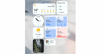 Widgets no Android 12. (Foto: Divulgação/Google).