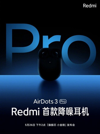 Fone de ouvido in-ear True Wireless Xiaomi Redmi AirDots Pro. Fonte: Xiaomi