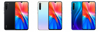 O Redmi Note 8 (2021) está disponível em três cores diferentes.  (Imagem: Reprodução / Xiaomi)