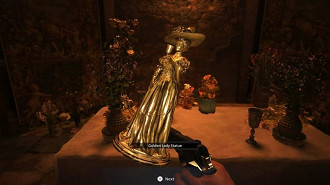 A Estátua da Dama de Ouro.