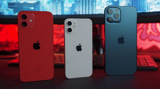 iPhone 12 Pro, 12 Mini e 12 Pro Max, respectivamente. (Foto: Reprodução/Unsplash).