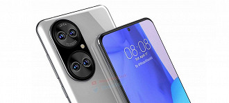 Huawei P50 ostenta um design similar de um binoculo em sua traseira. (Imagem: Reprodução)