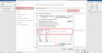 Opções de autocorreção. (Foto: Printscreen por Lucas Ribeiro).