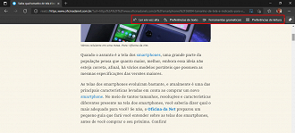 Configurações da leitura avançada. (Foto: Printscreen por Lucas Ribeiro).