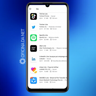Utilize a versão Lite dos seus aplicativos.