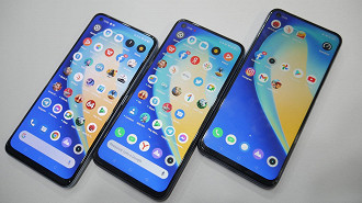 Realme 7 Pro, Realme 7 e Realme 7 5G com display ligado