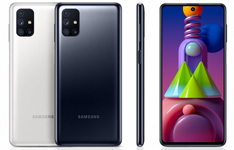 Galaxy M51. (Imagem: Reprodução / Samsung)