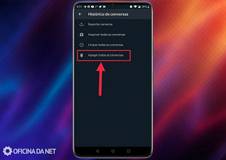Passo 04 - Como deletar todas as mensagens antigas (já enviadas) no WhatsApp Passo 04 - Como deletar todas as mensagens antigas (já enviadas) no WhatsApp