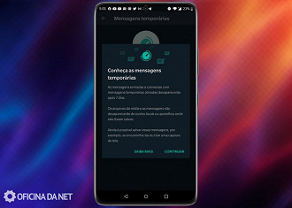 Passo 04 - Como apagar automaticamente as mensagens no WhatsApp