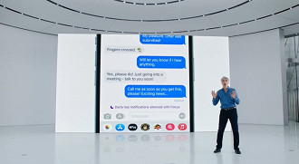 Mensagens urgentes podem ignorar o modo não perturbe (Focus). Fonte: Apple