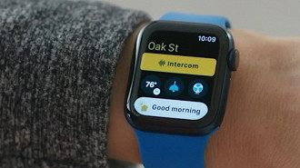 Campainha de vídeo sendo utilizada através do Apple Watch. Fonte: Apple