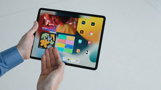 Widgets customizáveis no iPadOS 15. (Imagem: Reprodução / Apple)