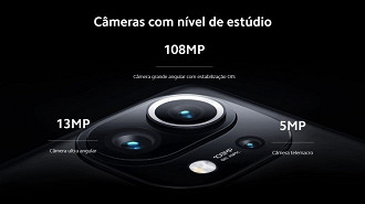 Câmeras traseiras do smartphone Xiaomi Mi 11. Fonte: Xiaomi