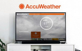 Imagem: Divulgação AccuWeather.