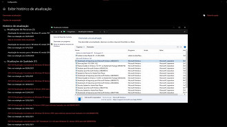 Desintalando a atualização KB5003214 do Windows 10. Fonte: Vitor Valeri