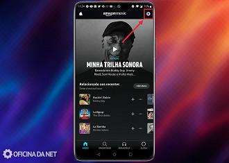 Passo 01 - Como obter o máximo de qualidade do Amazon Music na versão mobile. Fonte: Vitor Valeri