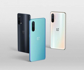 O aparelho está disponível em três cores. (Imagem: Reprodução / OnePlus)