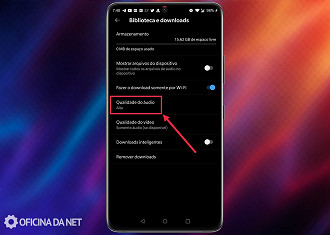 Passo 04 - Como obter o máximo de qualidade do YouTube Music no celular. Fonte: Vitor Valeri