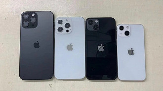 Modelos fictícios do iPhone 13. (Imagem: Reprodução / Sonny Dickson)