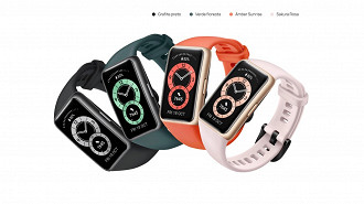 Design da smartband Huawei Band 6. Fonte: Huawei