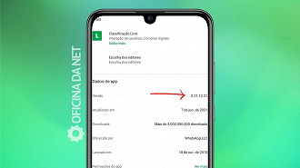 Note a versão disponibilizada na Play Store do WhatsApp normal.