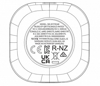 Registro da case dos fones de ouvido in-ear TWS Samsung Galaxy Buds 2 no FCC. Fonte: xda-developers