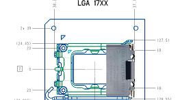 Intel LGA 1700 e LGA 1800 tem design vazado Intel LGA 1700 e LGA 1800 tem design vazado
